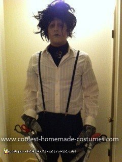 Homemade Edward Scissorhands Costume