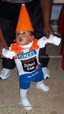 Homemade Elmer's Glue Child Costume