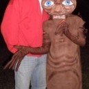 Homemade E.T. and Elliot Couple Costume