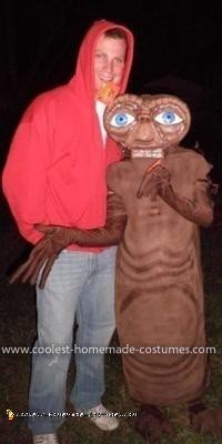 Homemade E.T. and Elliot Couple Costume