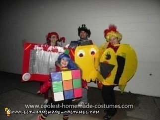 Family 80's Games Costumes