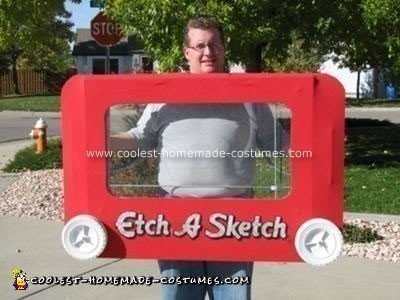 Fully Functional Etch-a-Sketch Costume