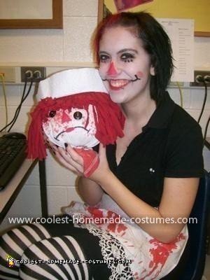 Homemade Evil Raggedy Ann Costume