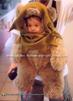 Homemade Ewok Baby Carrier
