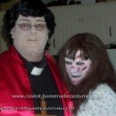 Homemade Exorcist and Priest Couple Costume