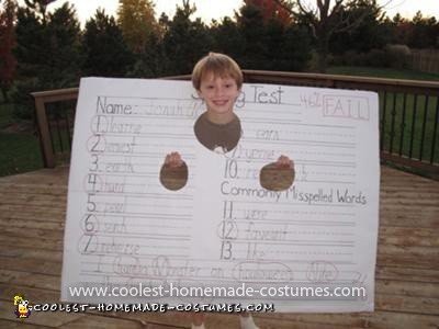 Coolest FAILED Spelling Test Costume