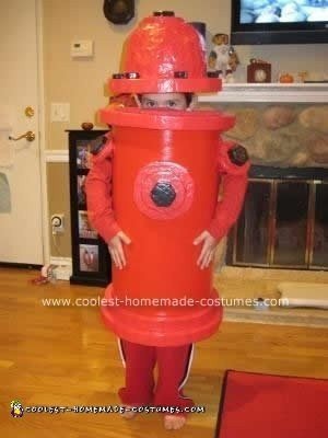 Homemade Fire Hydrant Costume