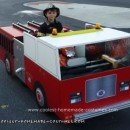 Homemade Fire Truck for Fire Fighter Costume