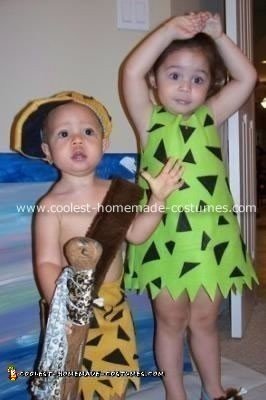 Pebbles and Bam Bam Costume