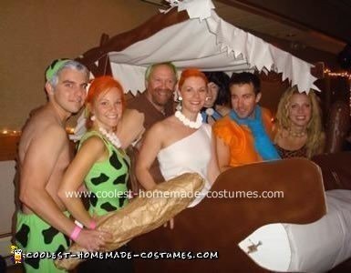 Homemade Flintstones Group Costume