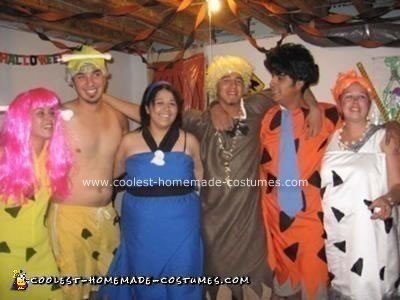 Homemade Flintstones Group Costume