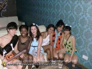 Homemade Flintstones Group Costume