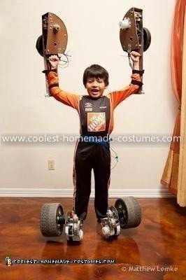 Homemade Formula One Transfomer Costume