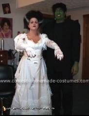 Homemade Frankenstein and Bride of Frankenstein Costumes