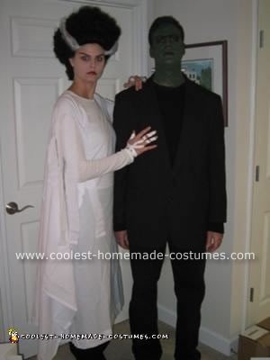 Homemade  Frankenstein's Monster and the Bride of Frankenstein Costumes