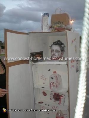 Homemade Freezer Head Costume