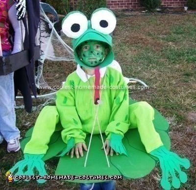 Homemade Frog on a Lilly Pad Costume