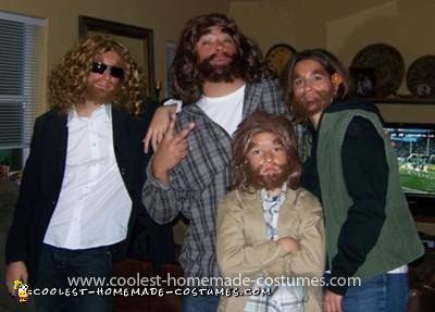 Homemade Geico Cave Family Group Costume