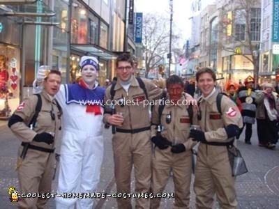 Homemade Ghostbusters Group Costume