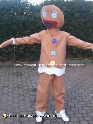 Homemade Gingerbread Man Costume