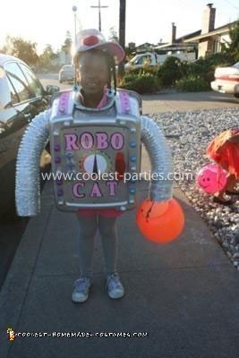 Homemade Girl Robot Costume