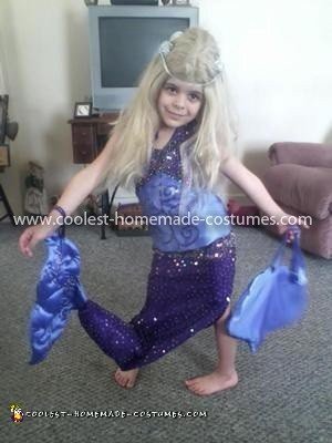 Homemade Girl's Mermaid Costume