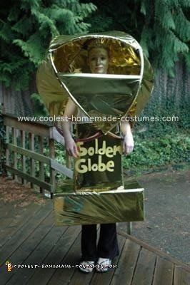 Homemade Golden Globe Award Costume