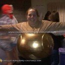 Homemade Golden Snitch Costume