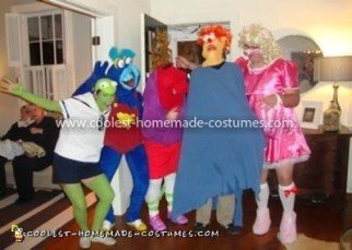 Muppet Babies gang: Kermit the Frog, Baby Gonzo, the headless Nanny, Baby Beaker, and Baby Miss Piggy (see why that was inspiring??)