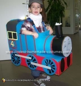 Homemade Gordon the Tank Engine Costume