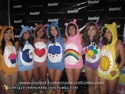 Homemade GROOVAHOLIX Care Bear Group Costume