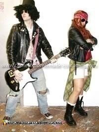 Homemade Guns N Roses Axl Rose and Slash Couple Costume