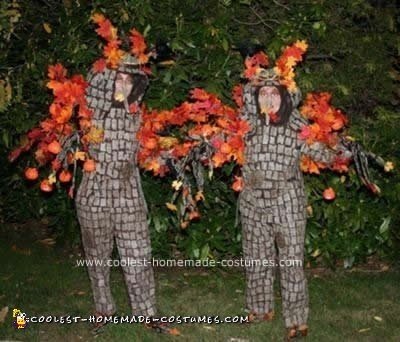 Homemade Halloween Tree Couple Costume