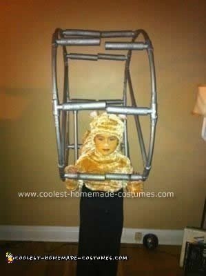 Homemade Hamster on a Wheel Costume