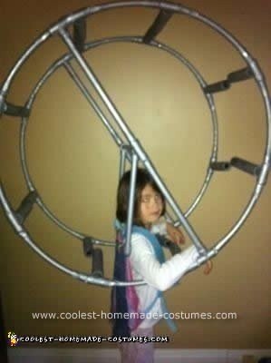 Homemade Hamster on a Wheel Costume