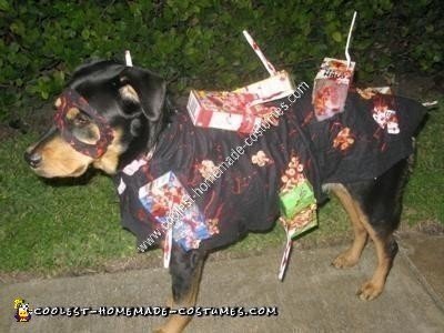 Handmade Cereal Killer Dog Costume Idea