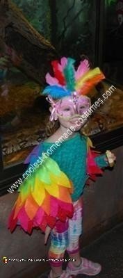 Handmade Rainbow Bird Costume