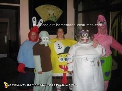 Handmade SpongeBob and Bikini Bottom Pals Costumes