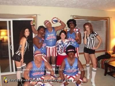 Homemade Harlem Globetrotters Halloween Group Costume