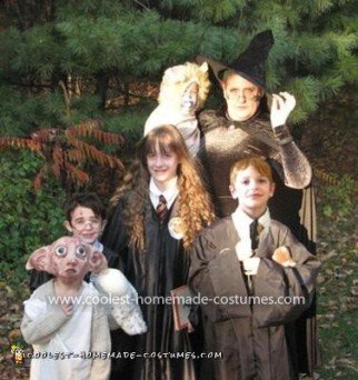 Homemade Harry Potter Family Costume