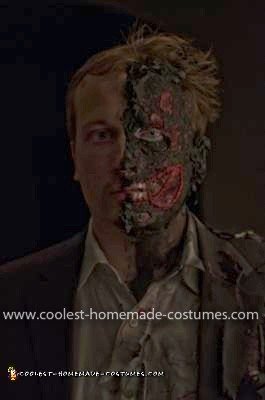 Homemade Harvey Dent Two Face Costume