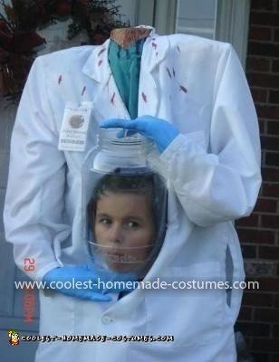 Homemade Head In A Jar Costume