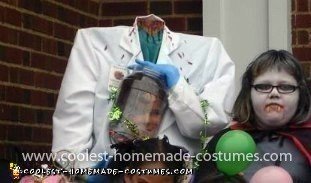 Homemade Head In A Jar Costume