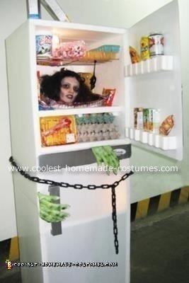 Head in Fridge Halloween Costume