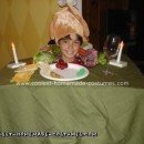 Homemade Head on Turkey Dinner Platter Halloween Costume