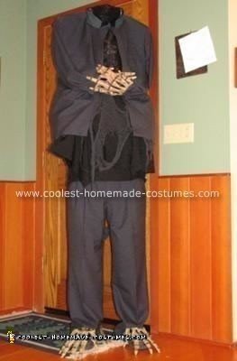 Homemade Headless Man Costume