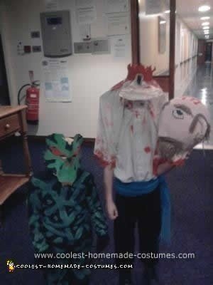 Homemade Headless Man Costume