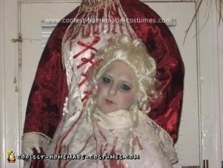 Homemade Headless Marie Antoinette Unique Halloween Costume Idea