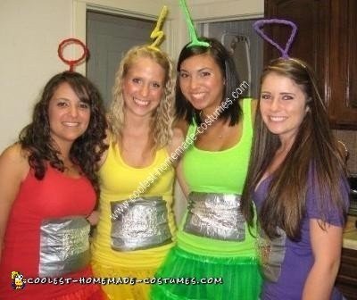 Homemade Teletubbies Group Costume