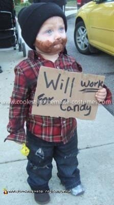 Homemade Homeless Child Costume